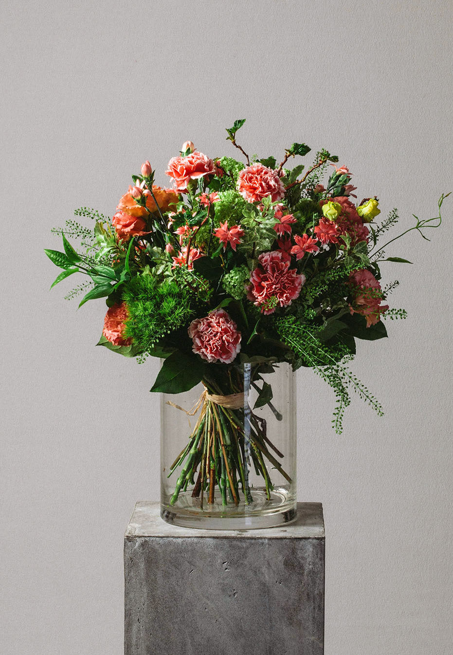 flower bouquet of carnation by flannel flowers